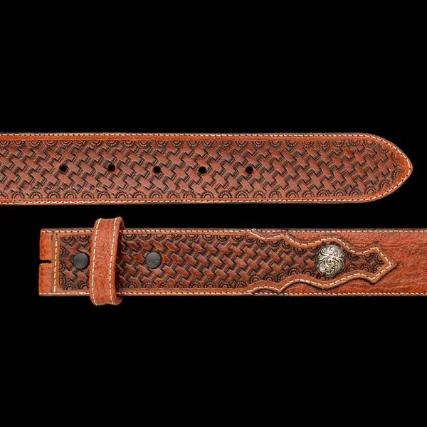 Our Sequoia  Leather Belt is designed  for those who appreciate classic Western style with a refined edge, this belt features a richly textured ostrich-stamped base that captures the luxurious look of exotic leather—without the premium price. The deep bro
